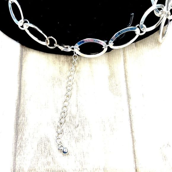 New Pure Expressions Multi Strand Silver Statement Necklace - Picture 4 of 8